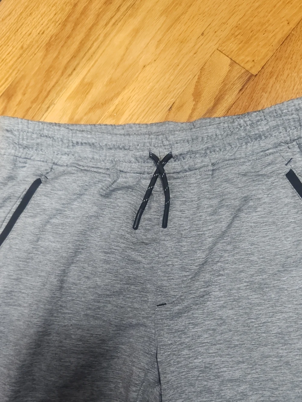Gray Knit Drawstring Sweatpants, 18, Like New